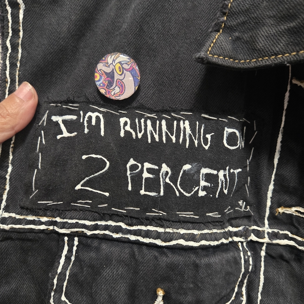 Levi's vest with custom artwork size L - Picture 3 of 12